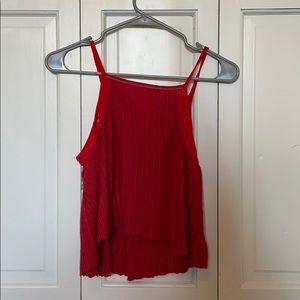 Red tank top
